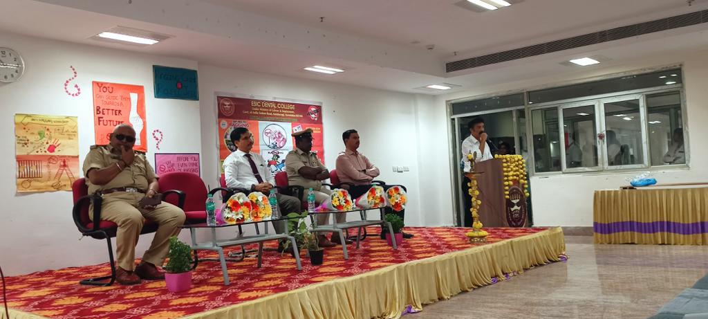 Anti ragging workshop was organised by ESIC DC KALABURAGI on 28th October 2023